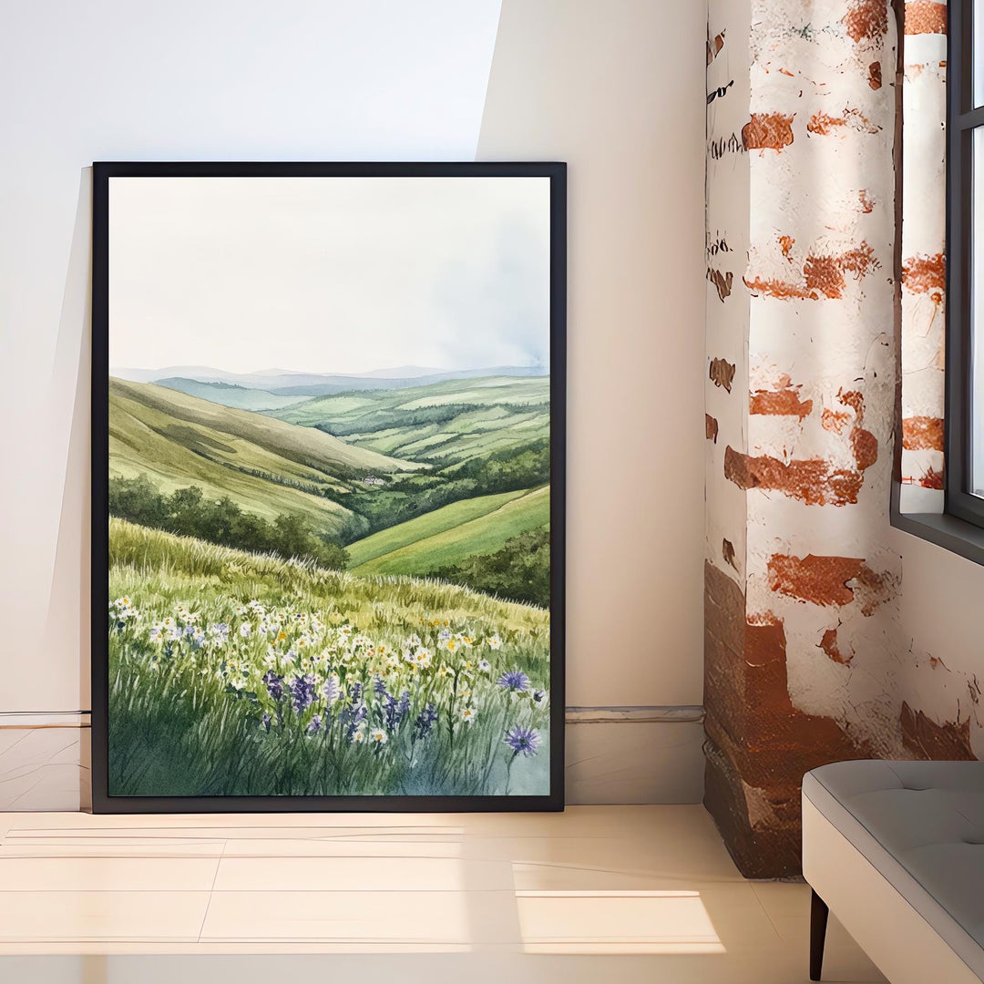 Yorkshire Dales Watercolor Art Poster