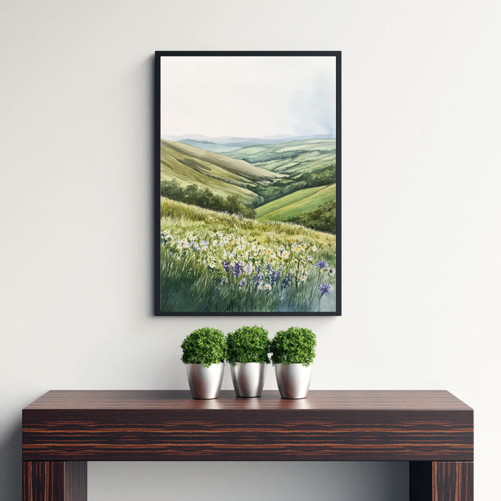 Yorkshire Dales Watercolor Art Print Wall Decor Wall Art Yorkshire Dales Landscape Wall Hanging Home Décor English Countryside Gift Art