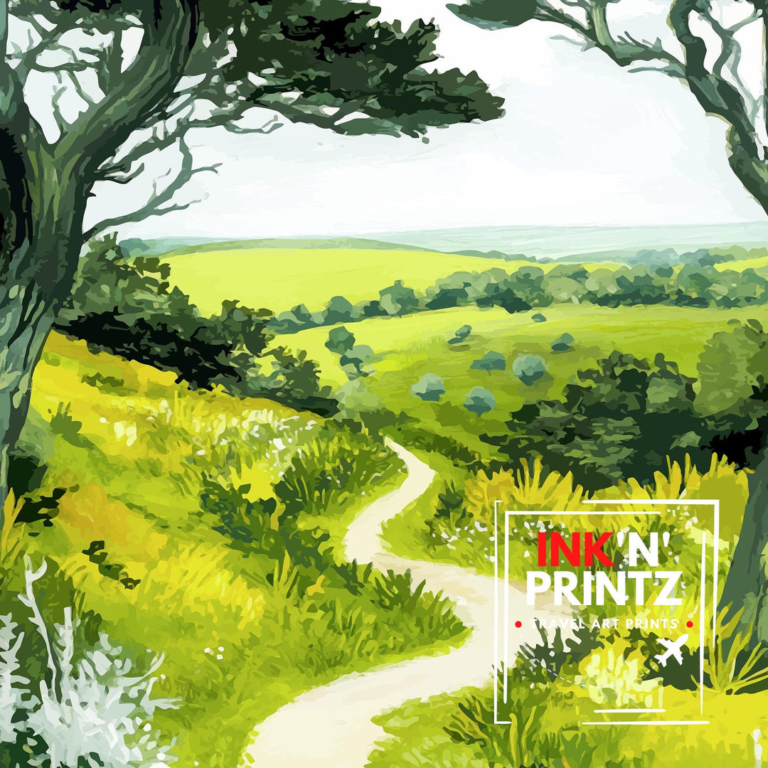 Ashdown Forest Travel Poster