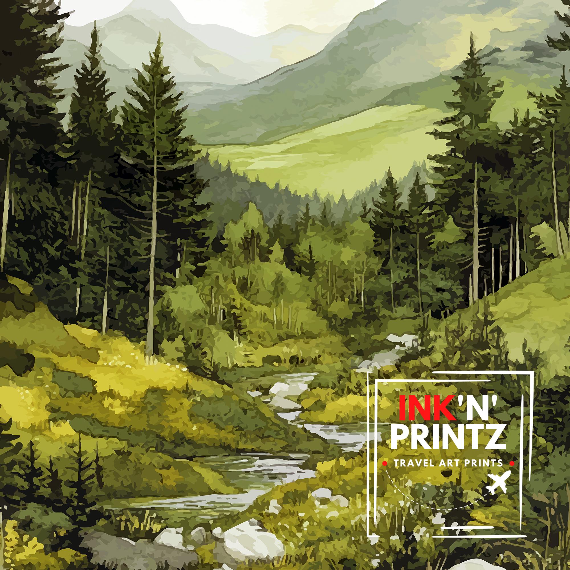 Coed y Brenin Forest Travel Poster