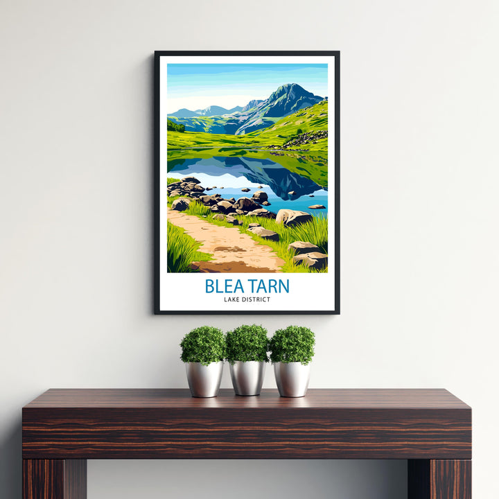 Blea Tarn Lake District Travel Poster