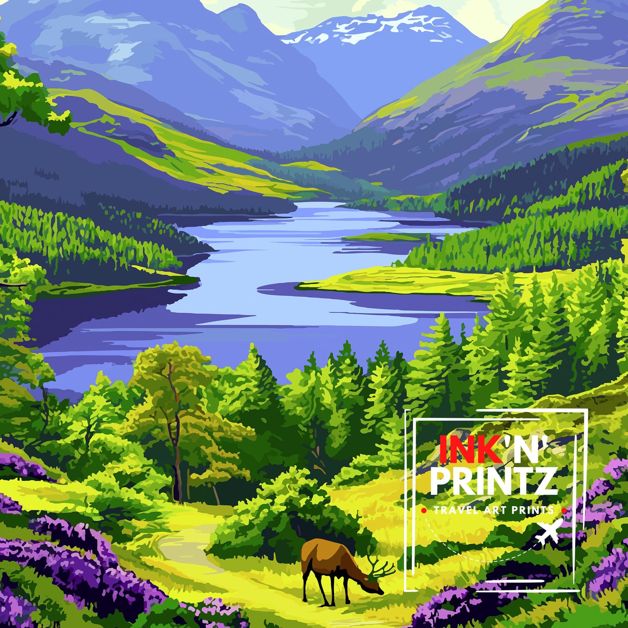 Glen Affric Travel Poster