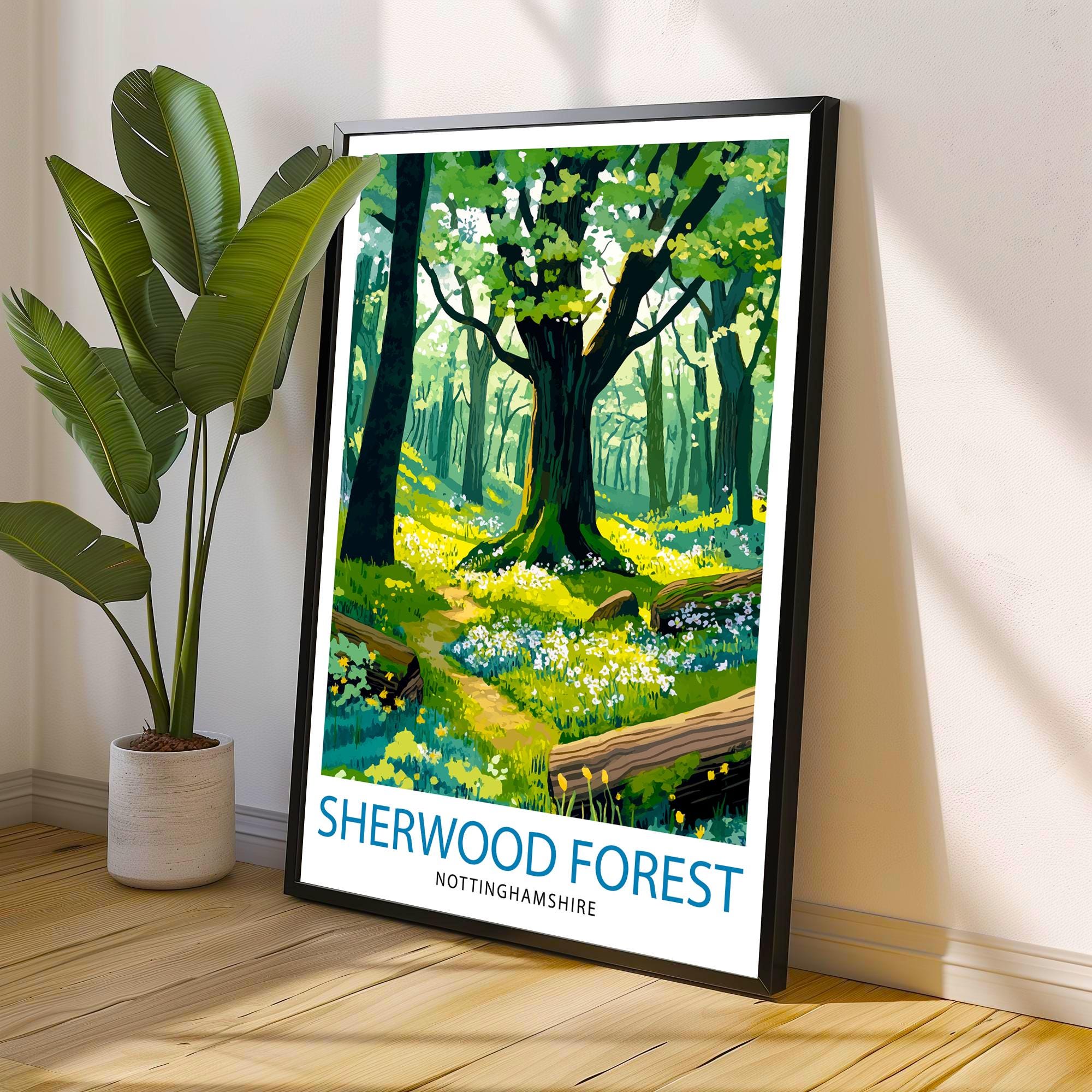 Sherwood Forest Travel Poster