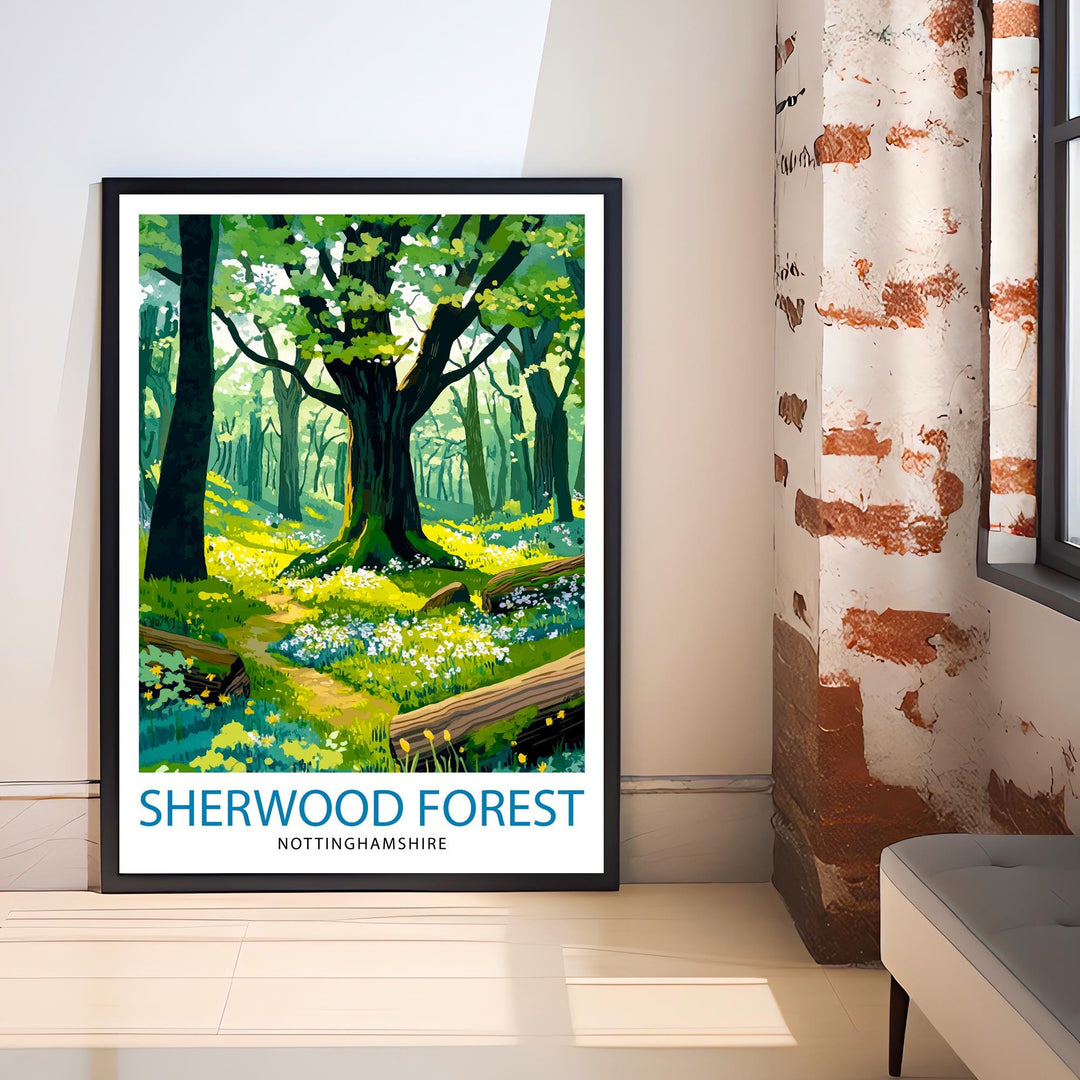 Sherwood Forest Travel Poster