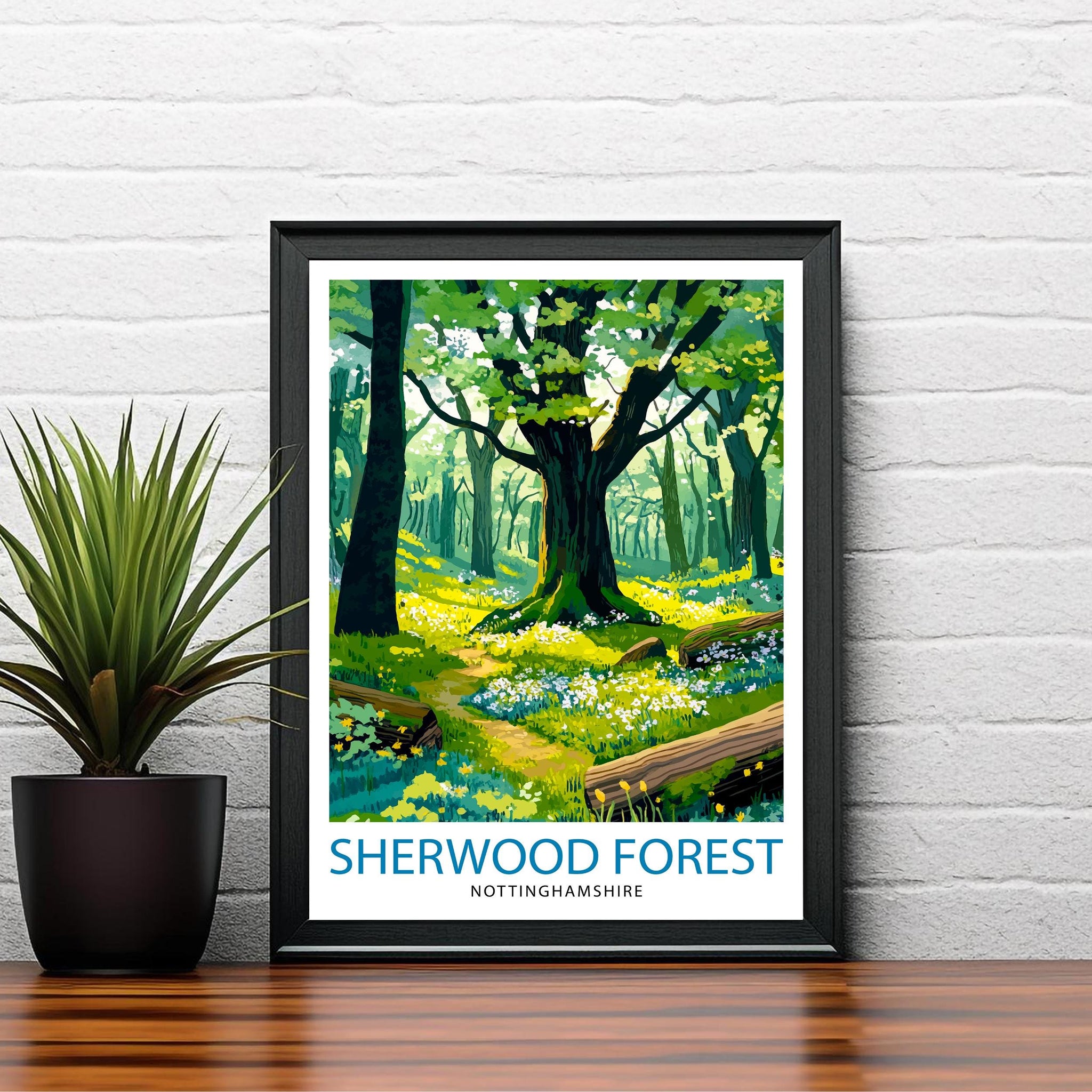 Sherwood Forest Travel Poster