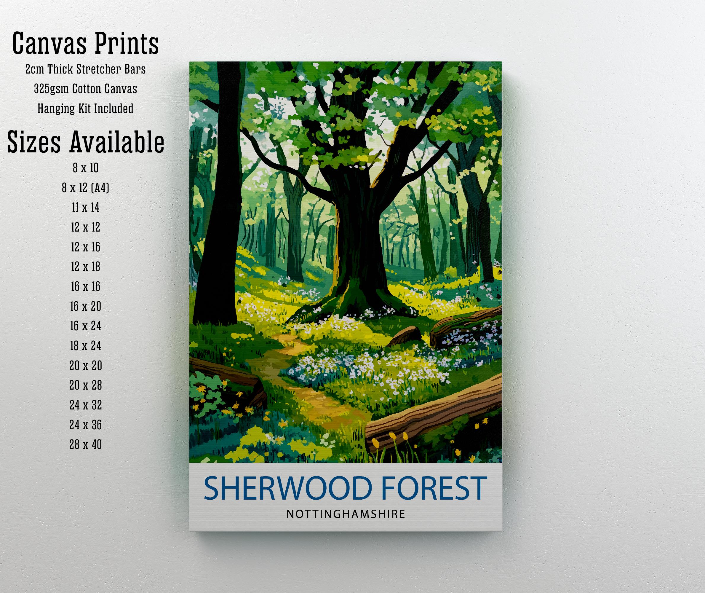 Sherwood Forest Travel Poster