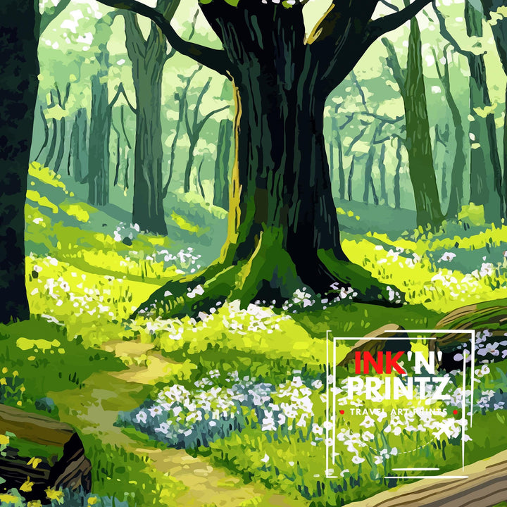 Sherwood Forest Travel Poster