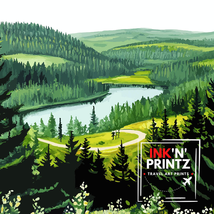 Kielder Forest Travel Poster