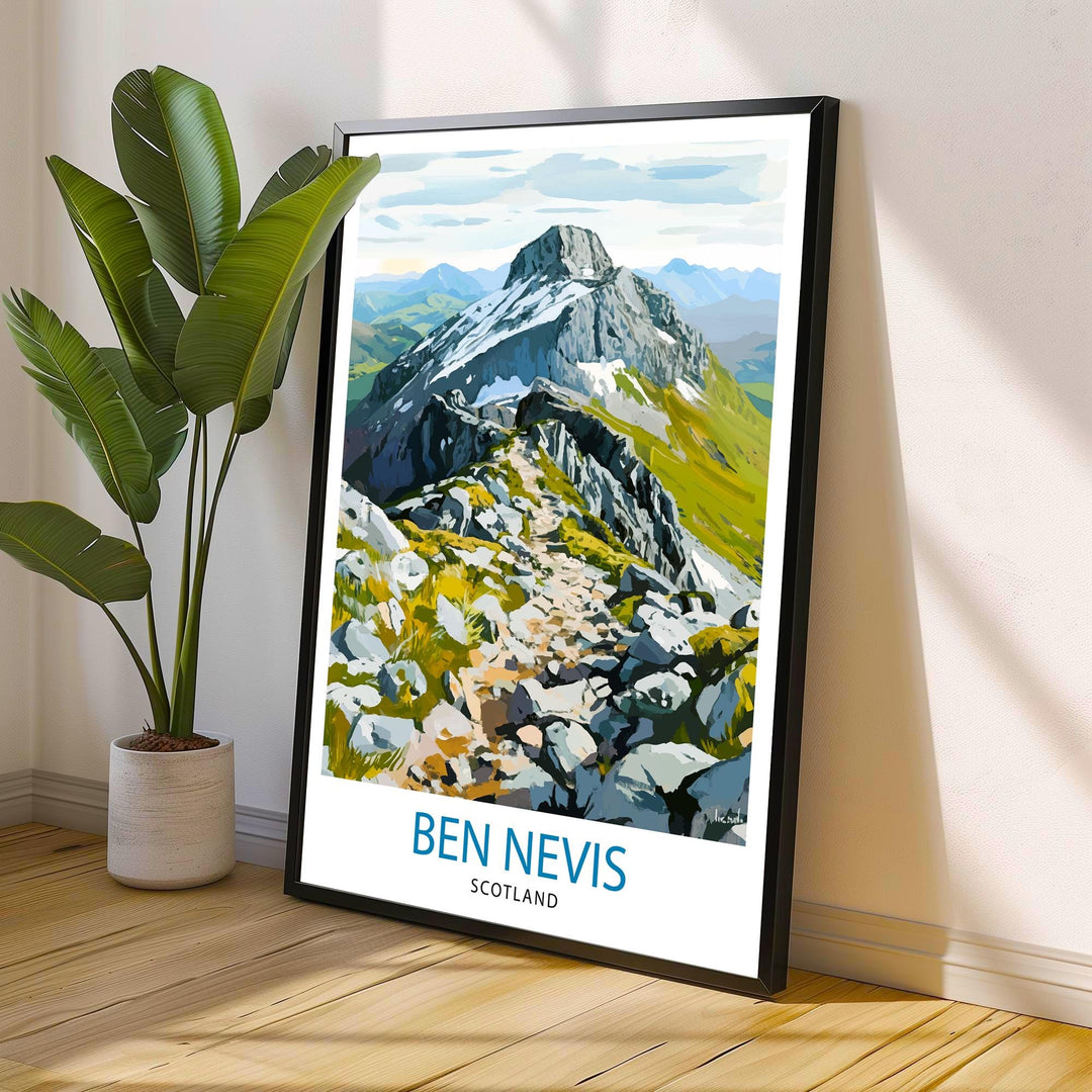 Ben Nevis Scotland Travel Poster