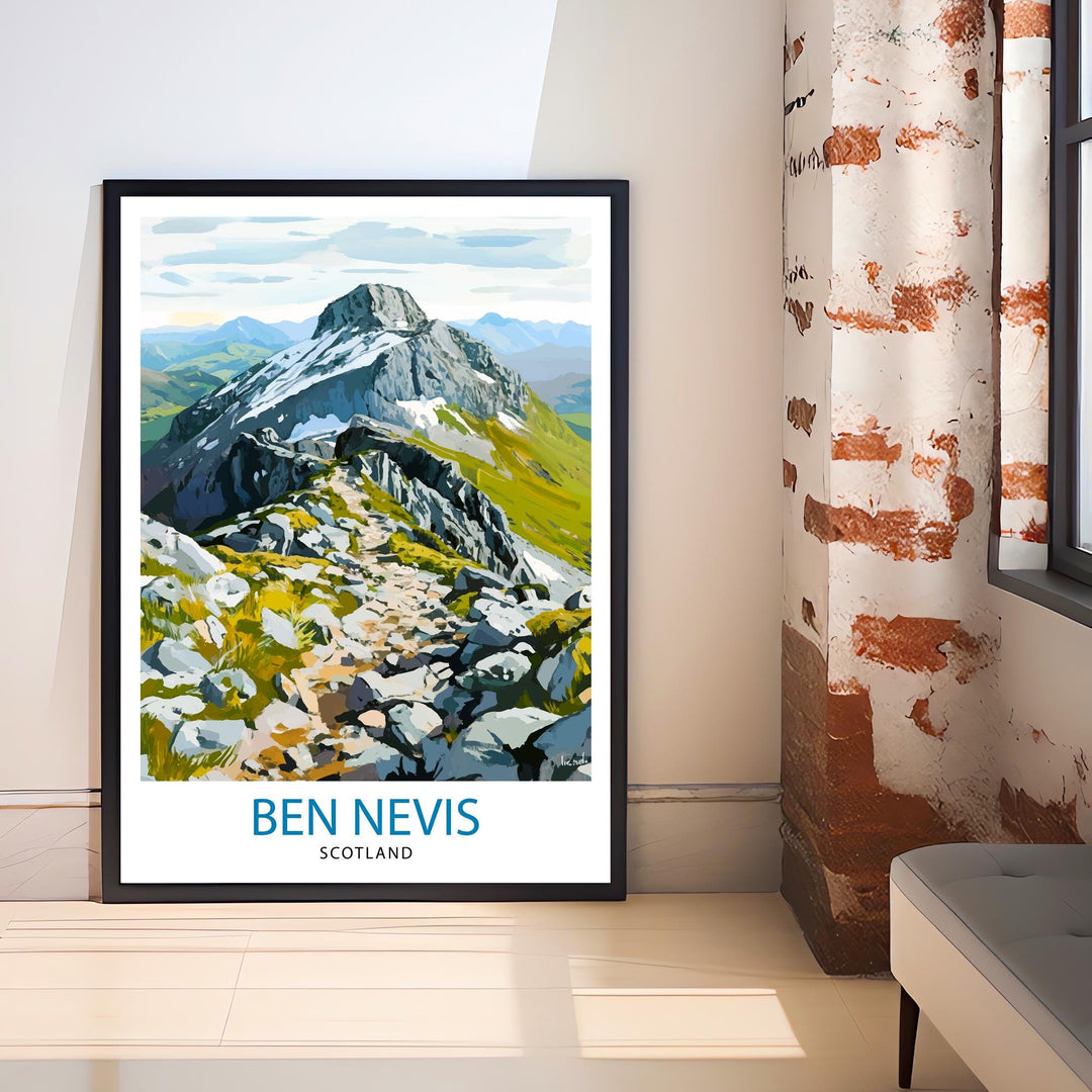 Ben Nevis Scotland Travel Poster