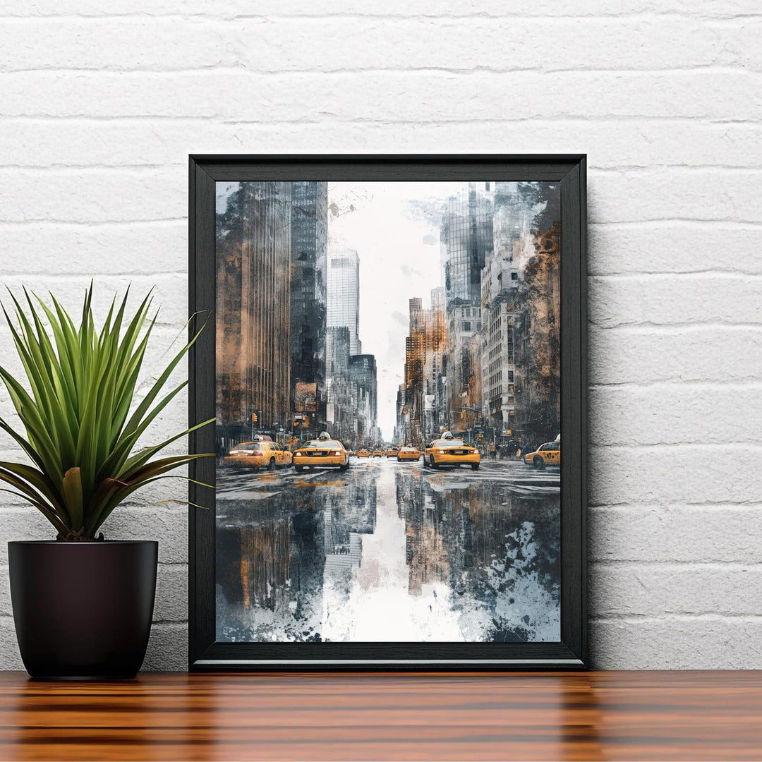 New York City Watercolor Travel Print Wall Decor Wall Art NYC Watercolor Landscape Wall Hanging Home Décor Urban Gift Art Lovers