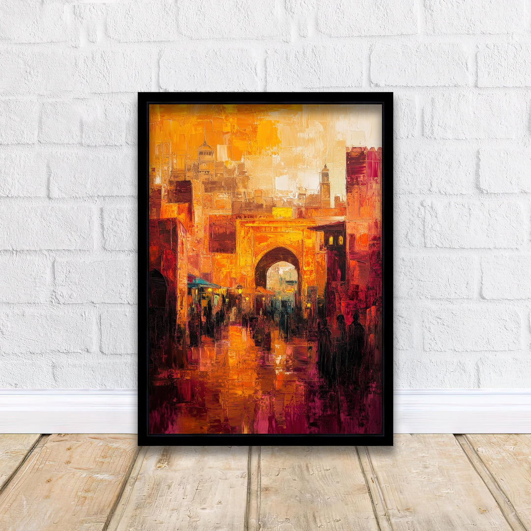 Marrakesh Abstract Art Poster