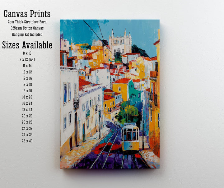 Lisbon Abstract Art Poster