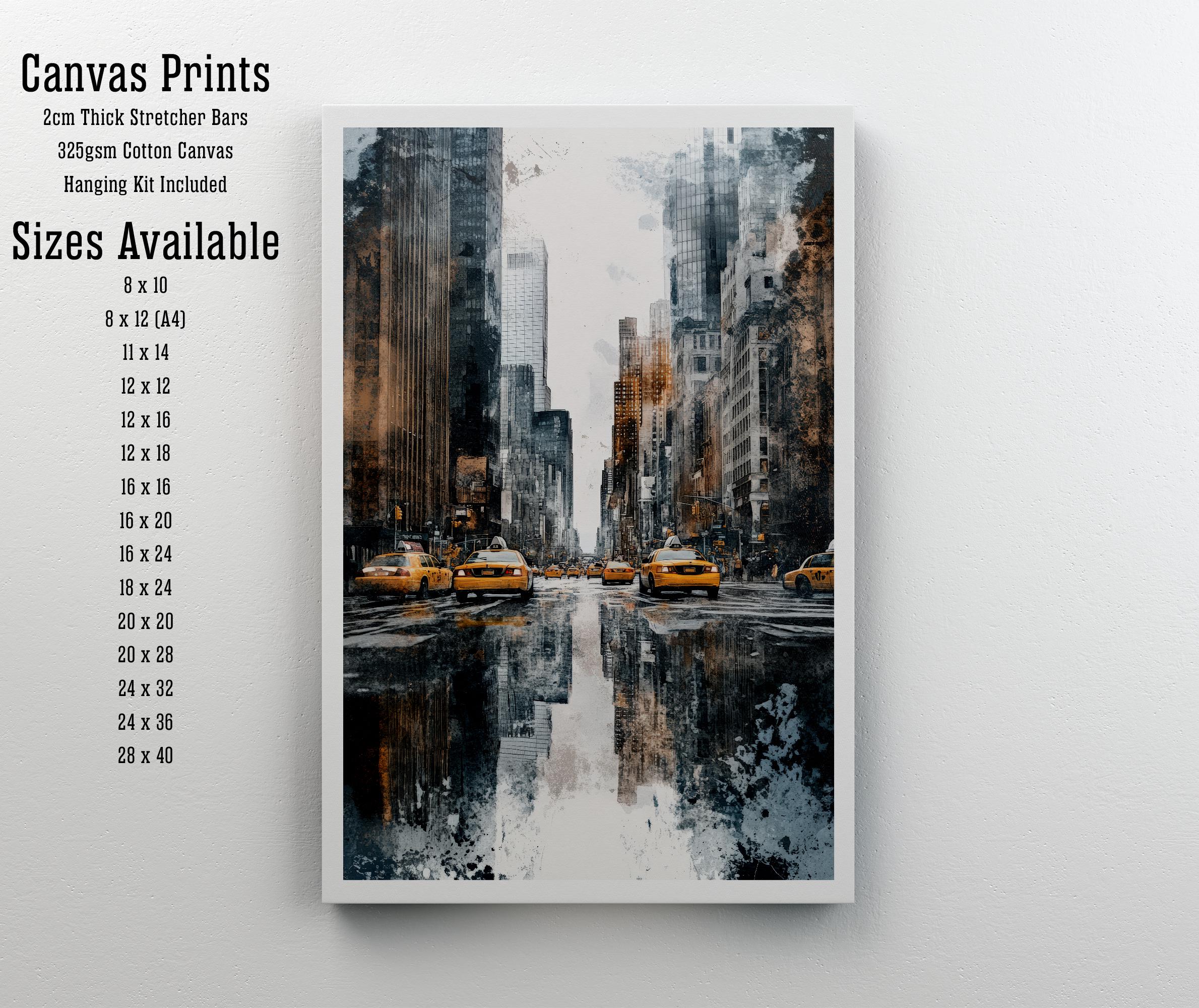 New York City Watercolor Travel Print Wall Decor Wall Art NYC Watercolor Landscape Wall Hanging Home Décor Urban Gift Art Lovers