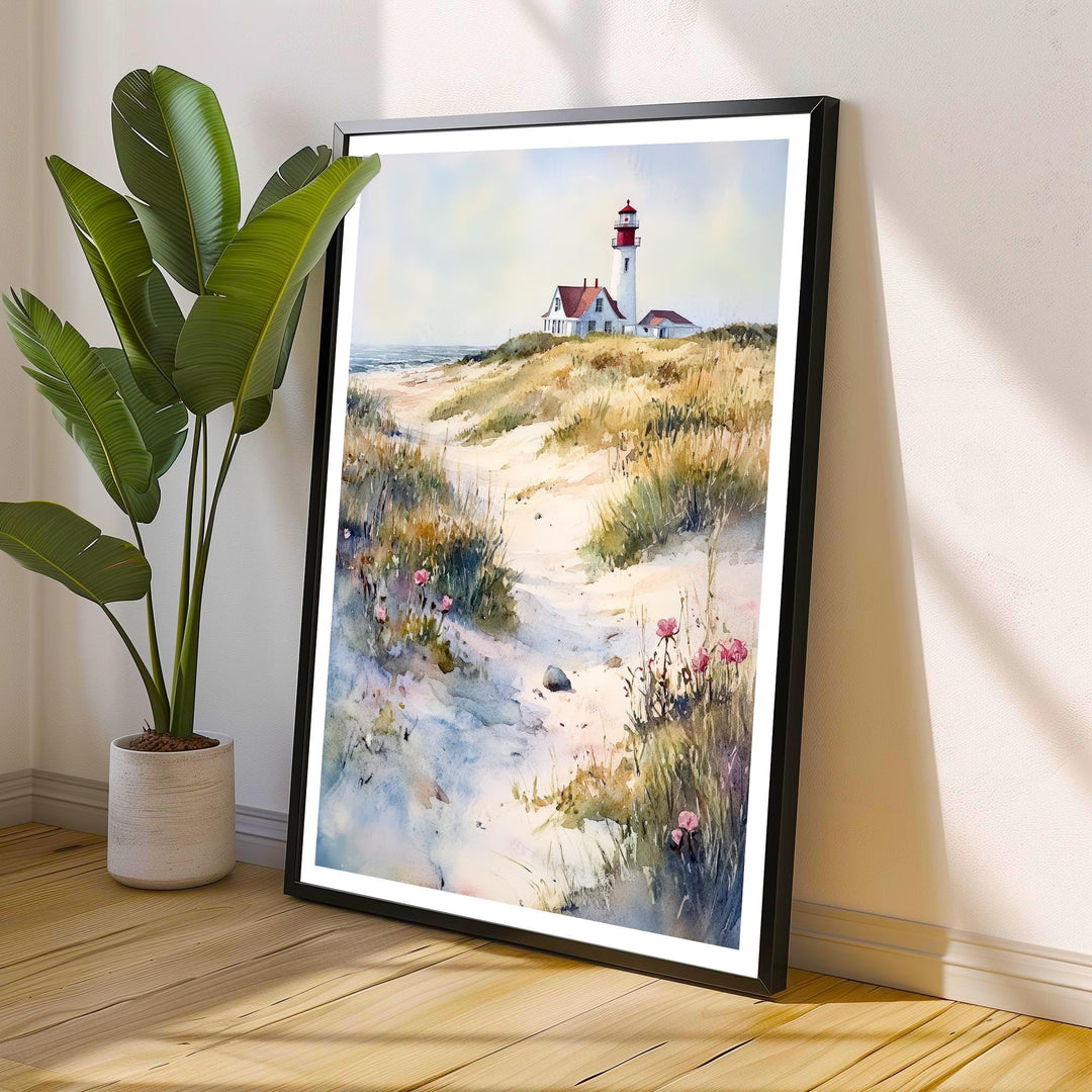 Cape Cod Watercolor Travel Print Wall Decor Wall Art Cape Cod Landscape Wall Hanging Home Décor New England Gift Art Lovers Scenic Print