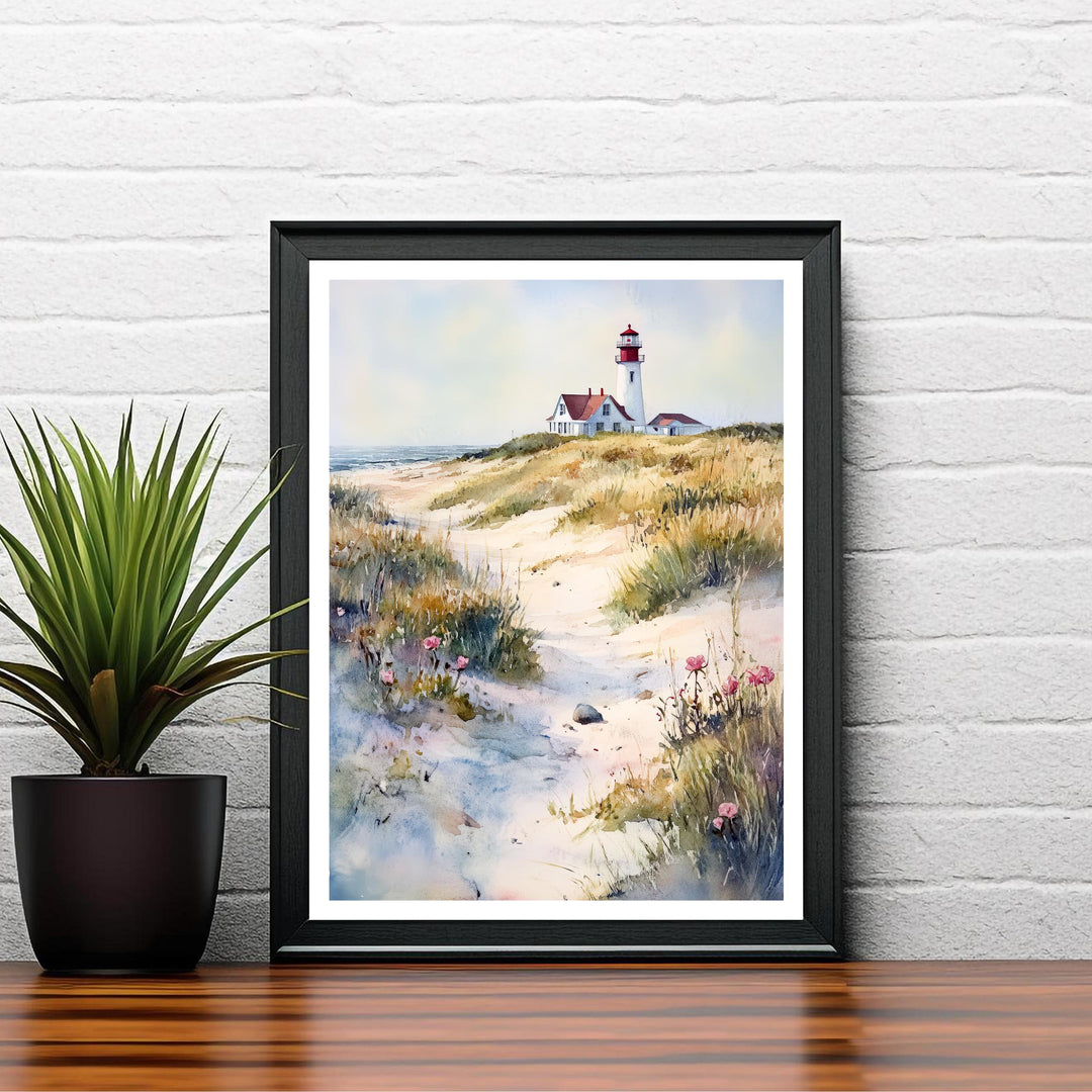 Cape Cod Watercolor Travel Print Wall Decor Wall Art Cape Cod Landscape Wall Hanging Home Décor New England Gift Art Lovers Scenic Print