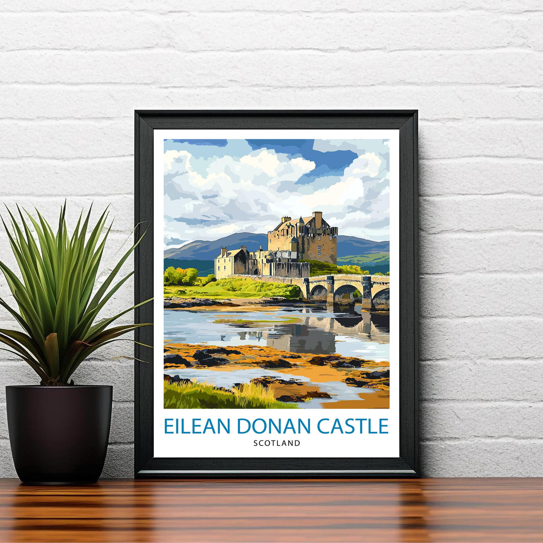 Eilean Donan Castle Scotland Travel Poster