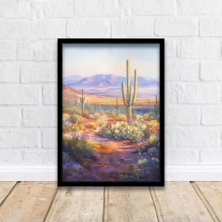 Arizona Watercolor Travel Print Wall Decor Wall Art Arizona Landscape Wall Hanging Home Décor Desert Gift Art Lovers Scenic Print