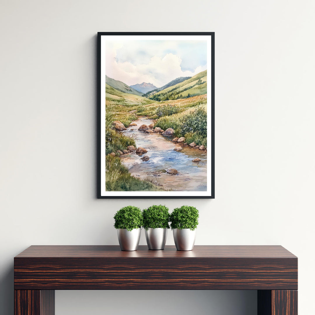 Isle of Arran Watercolor Travel Poster