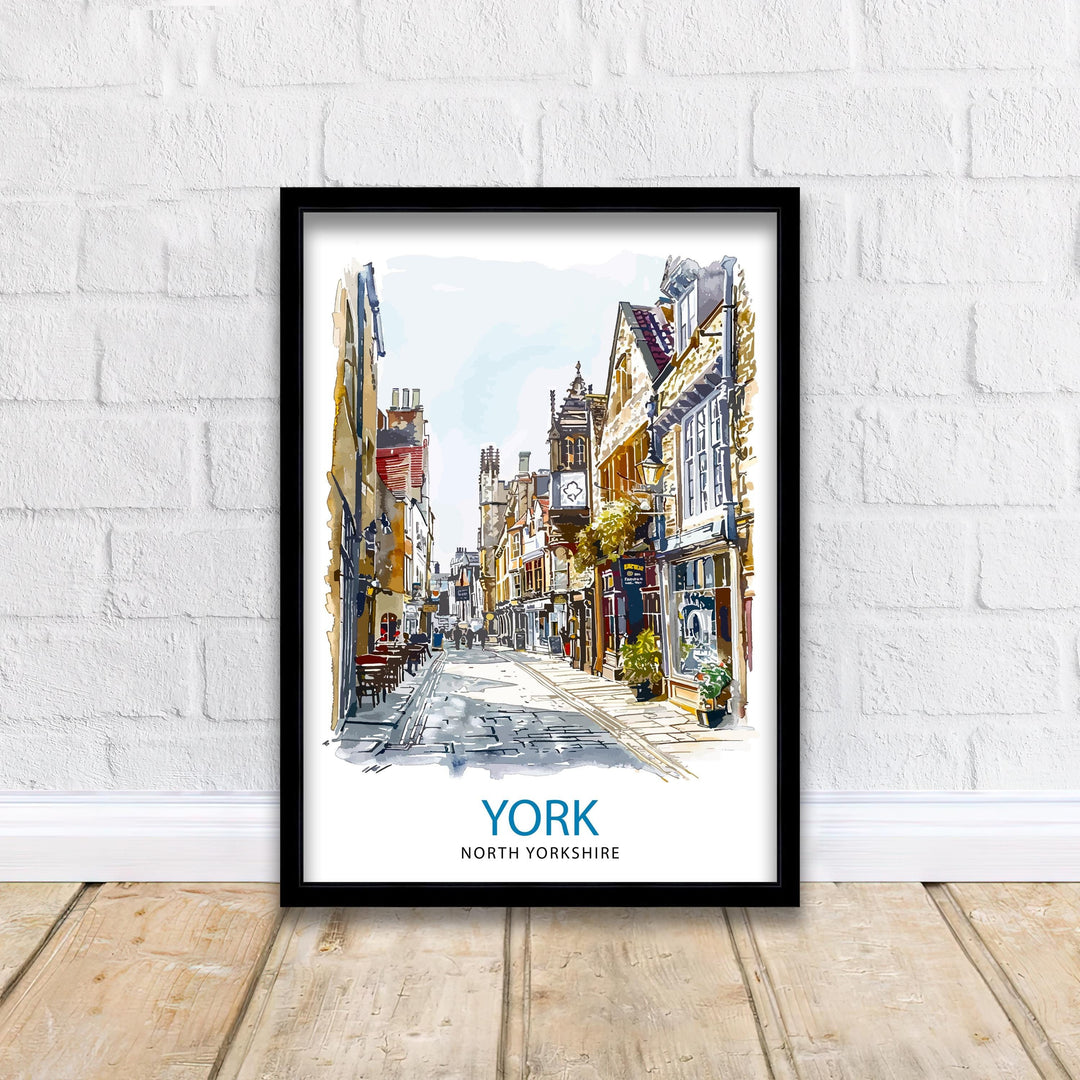 York England Travel Poster