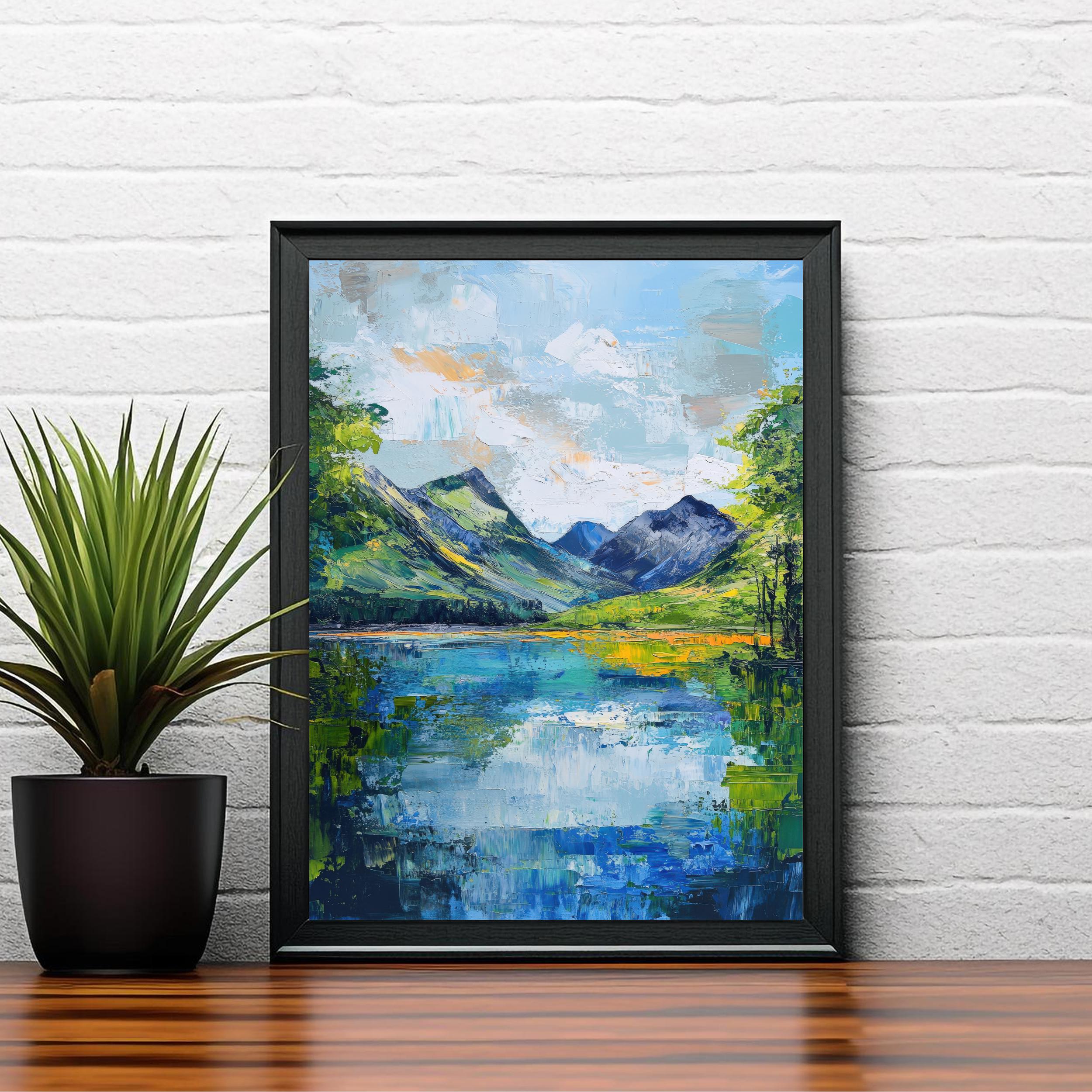 Buttermere Abstract Art Poster