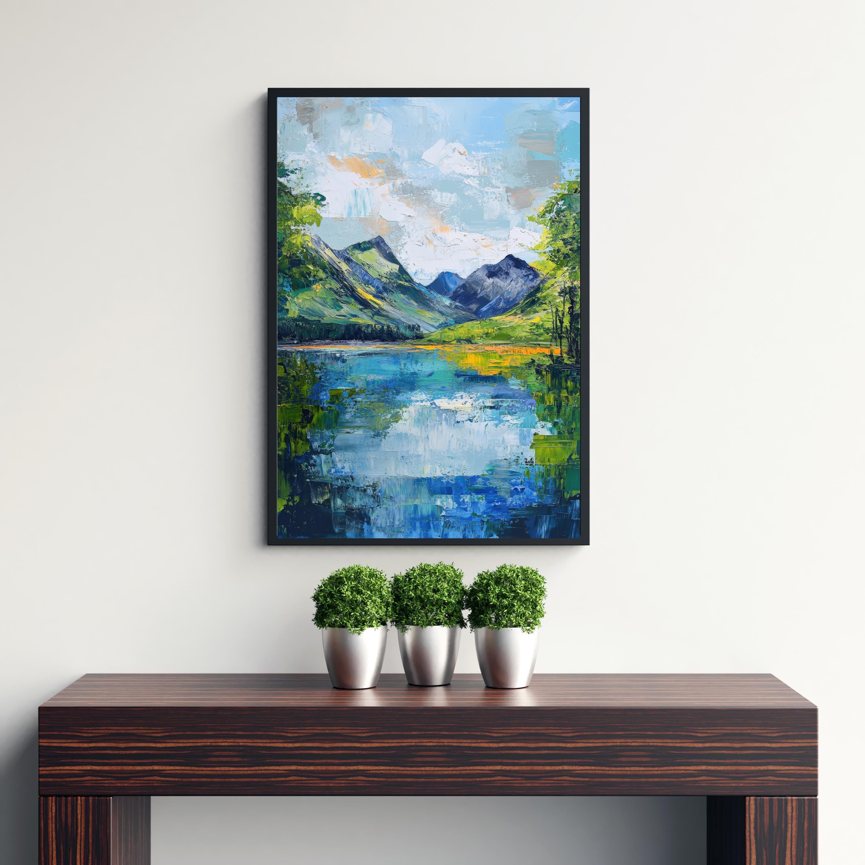 Buttermere Abstract Art Poster