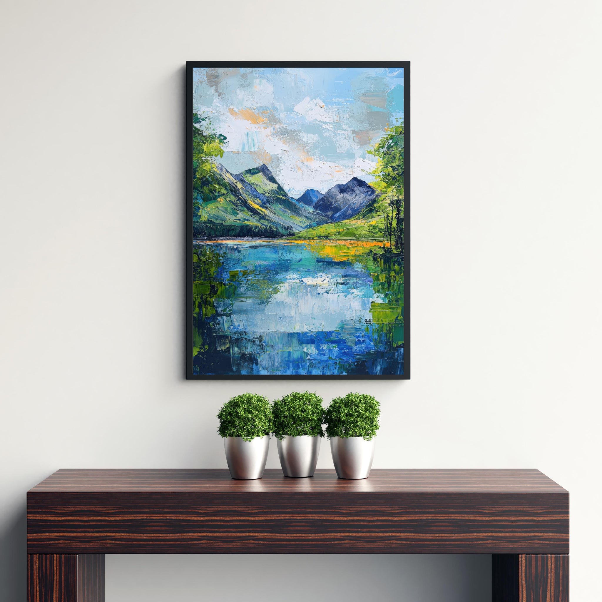 Buttermere Abstract Art Poster