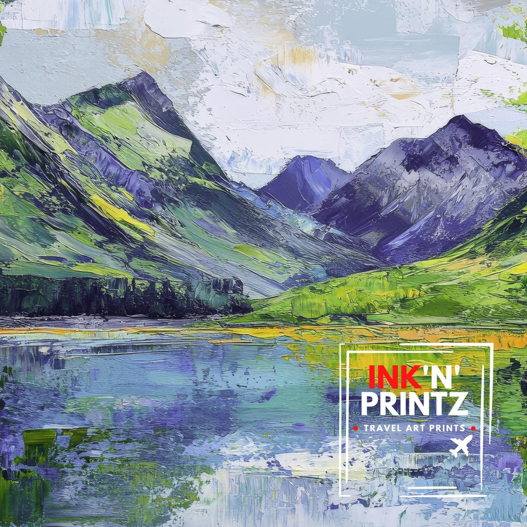 Buttermere Abstract Art Poster