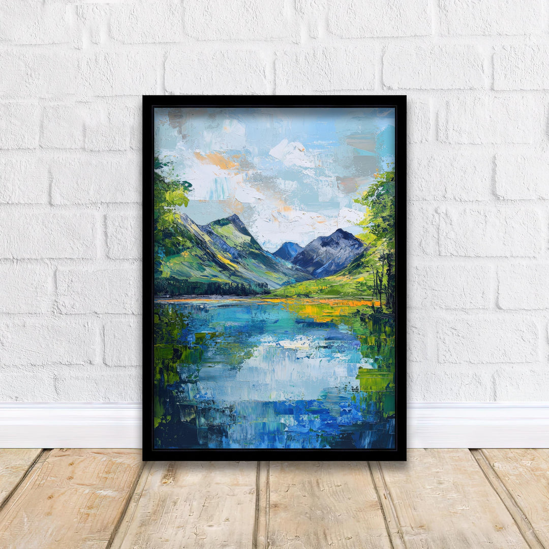 Buttermere Abstract Art Print Wall Decor Wall Art Buttermere Landscape Wall Hanging Home Décor Lake District Gift Art Lovers Modern Print