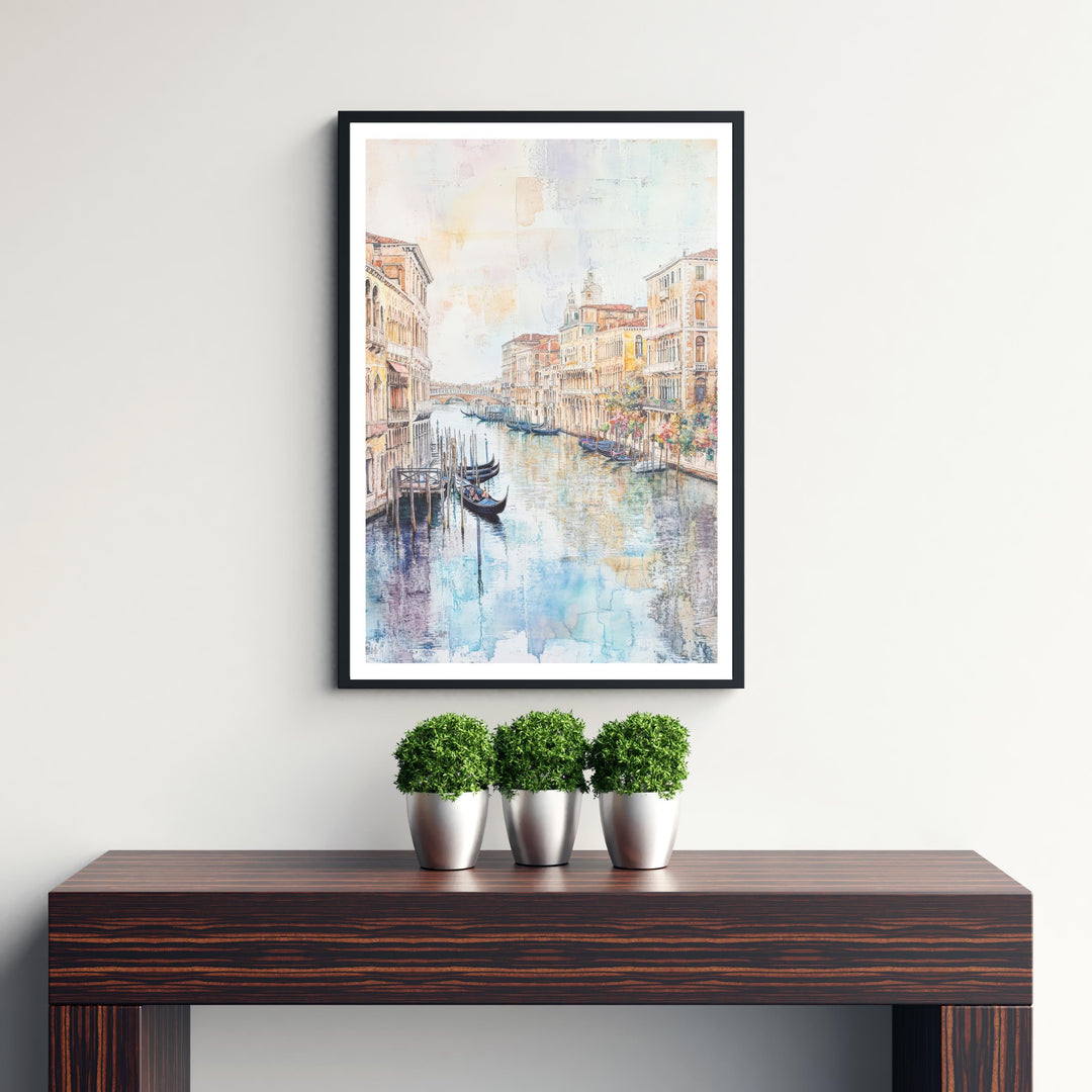 Venice Italy Watercolor Travel Poster