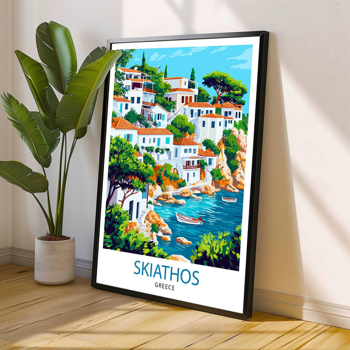 Skiathos Greece Travel Poster