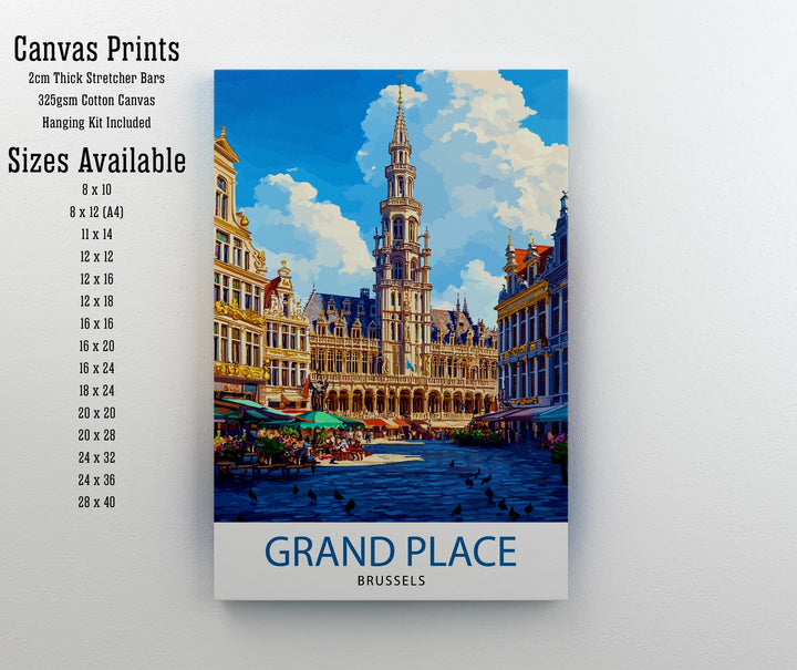 Ghent Belgium Travel Poster