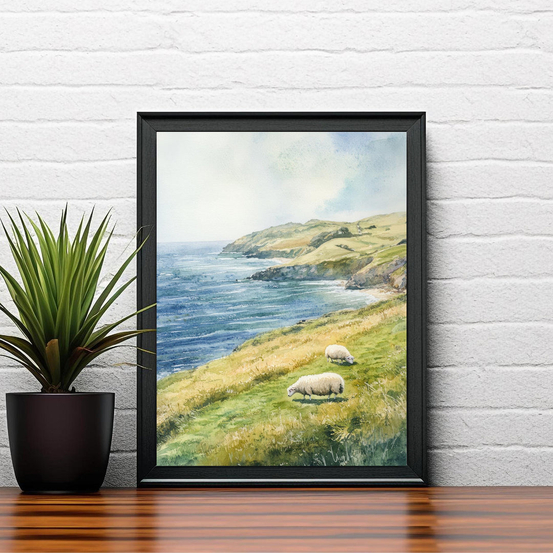 Isle of Mull Watercolor Travel Poster