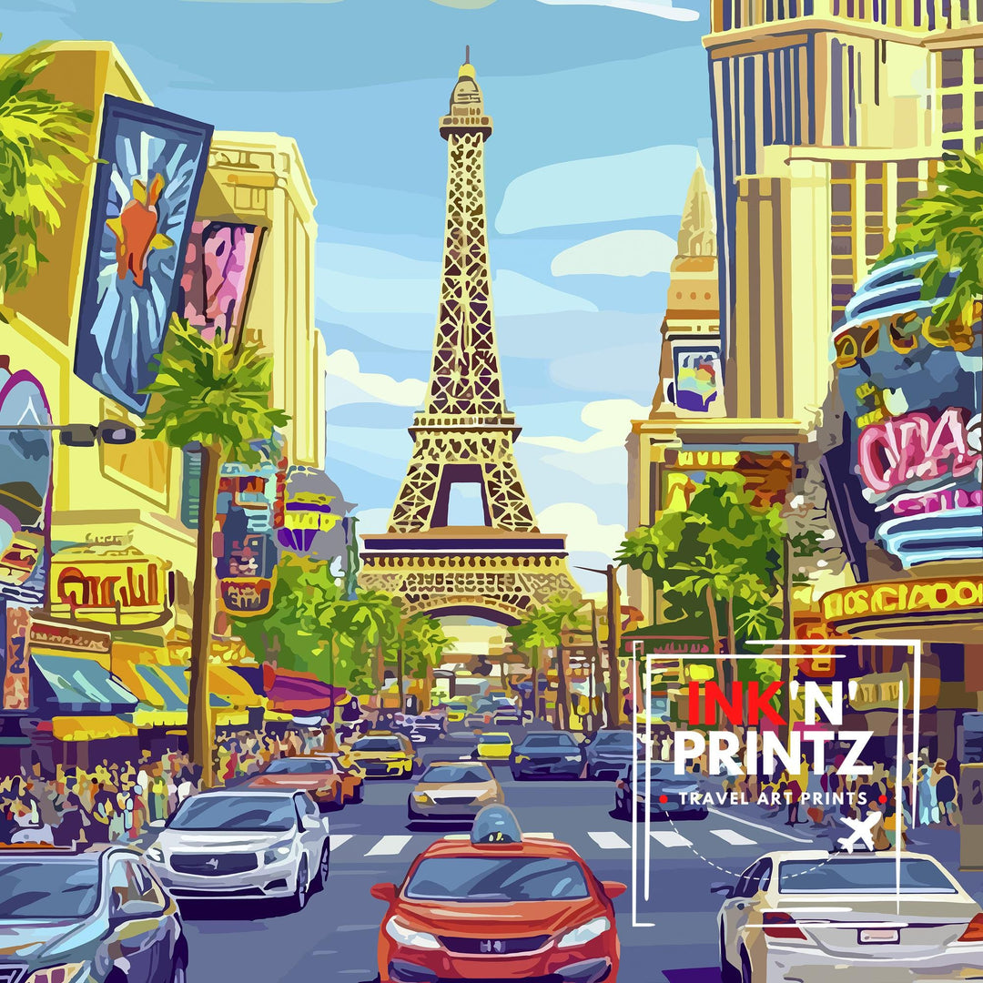 Las Vegas Travel Poster