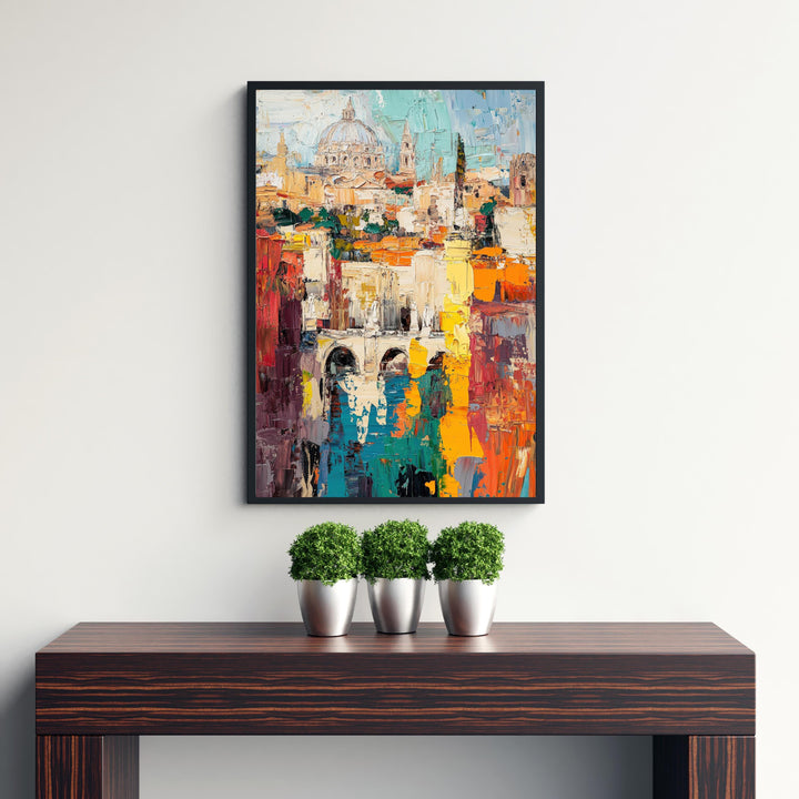 Rome Italy Abstract Art Poster