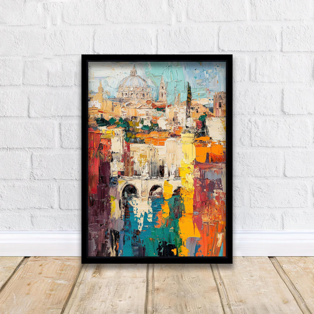 Rome Italy Abstract Art Poster