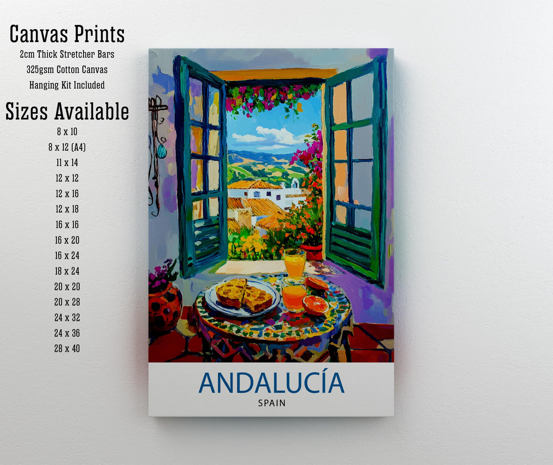 Andalucía Travel Poster Wall Decor Wall Art Andalucía Landscape Wall Hanging Home Décor Spanish Region Gift Art Lovers Scenic Print