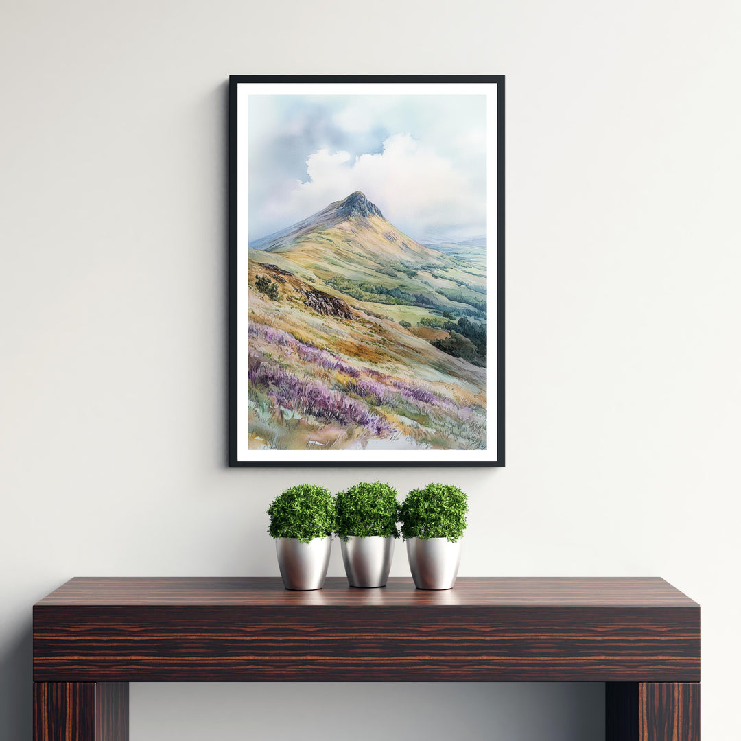 Pen y Fan Watercolor Travel Poster