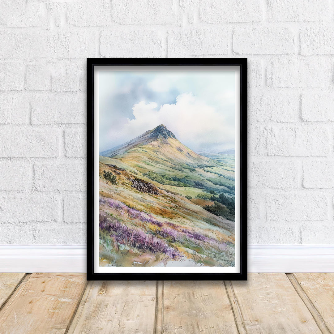 Pen y Fan Watercolor Travel Poster