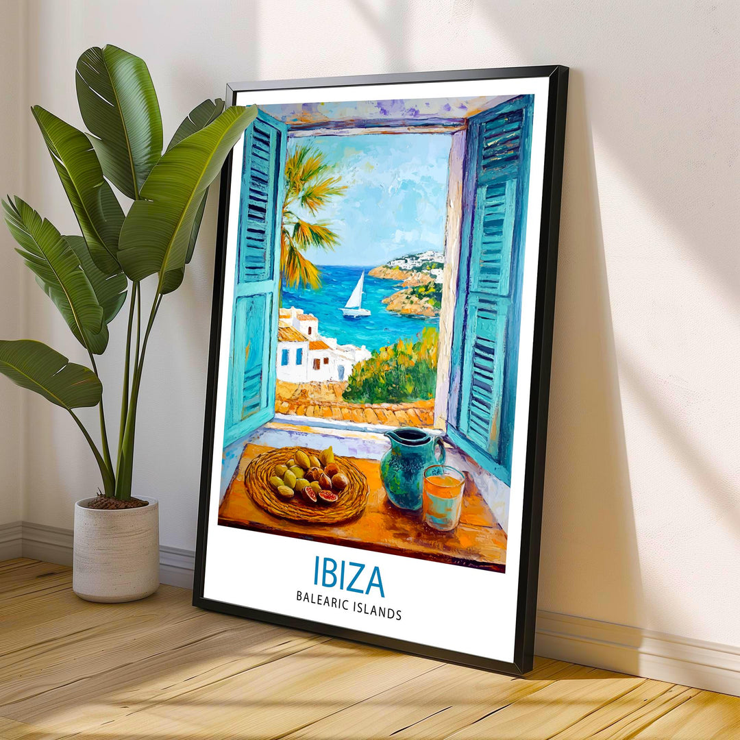 Ibiza Spain Travel Poster Wall Decor Wall Art Ibiza Landscape Wall Hanging Home Décor Balearic Islands Gift Art Lovers Scenic Print