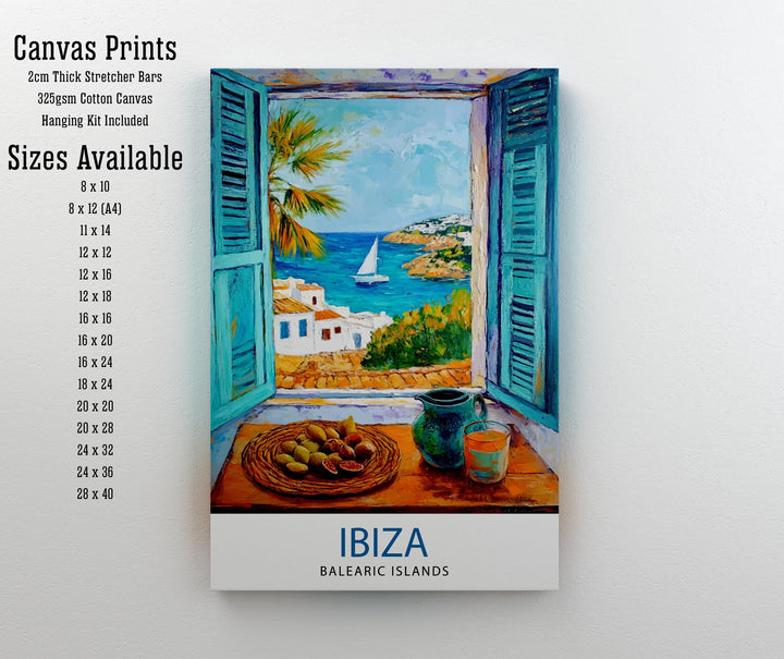 Ibiza Spain Travel Poster Wall Decor Wall Art Ibiza Landscape Wall Hanging Home Décor Balearic Islands Gift Art Lovers Scenic Print