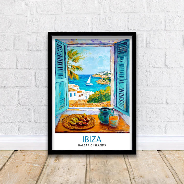 Ibiza Spain Travel Poster Wall Decor Wall Art Ibiza Landscape Wall Hanging Home Décor Balearic Islands Gift Art Lovers Scenic Print