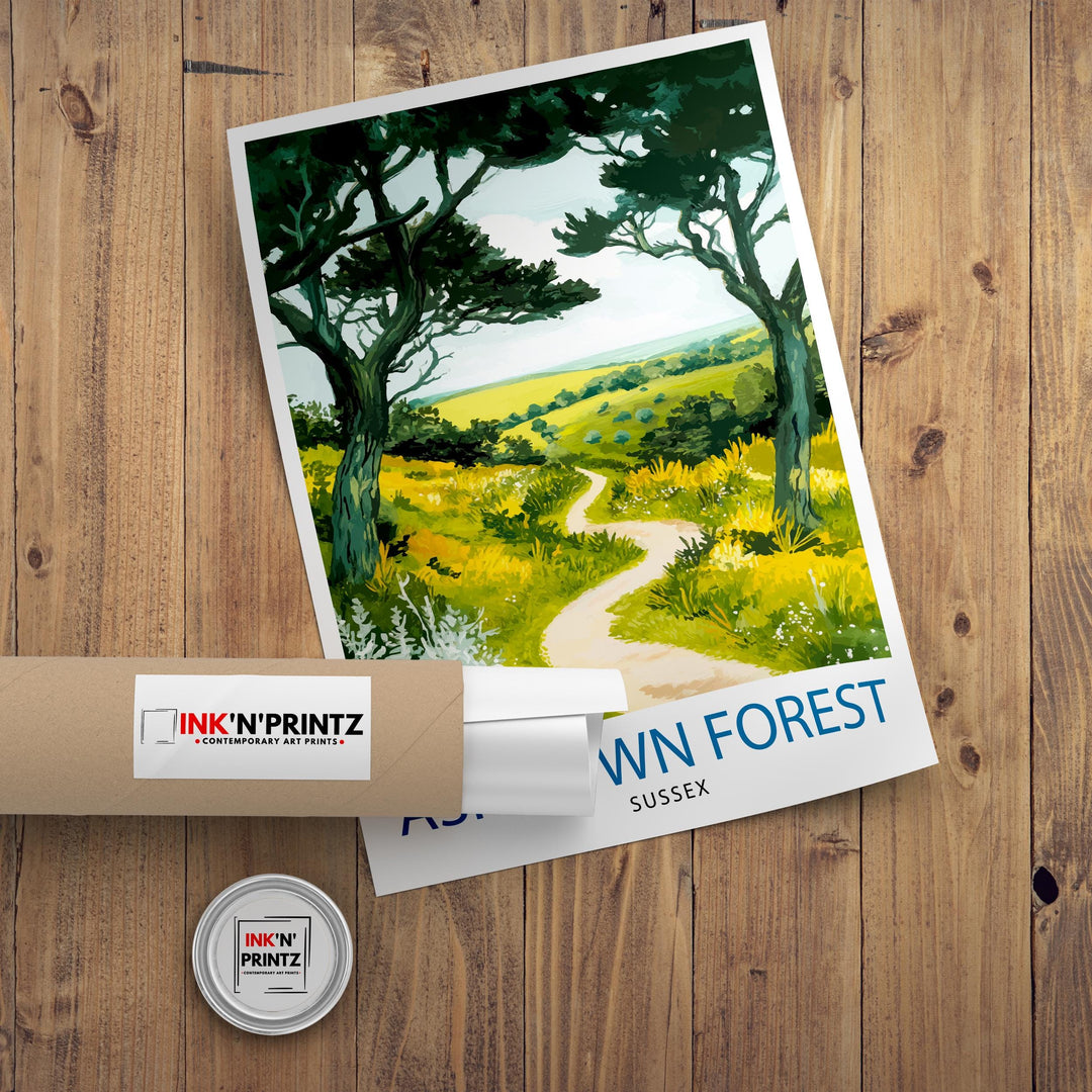 Ashdown Forest Travel Poster