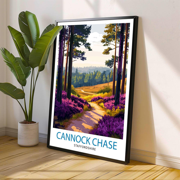 Cannock Chase Travel Poster