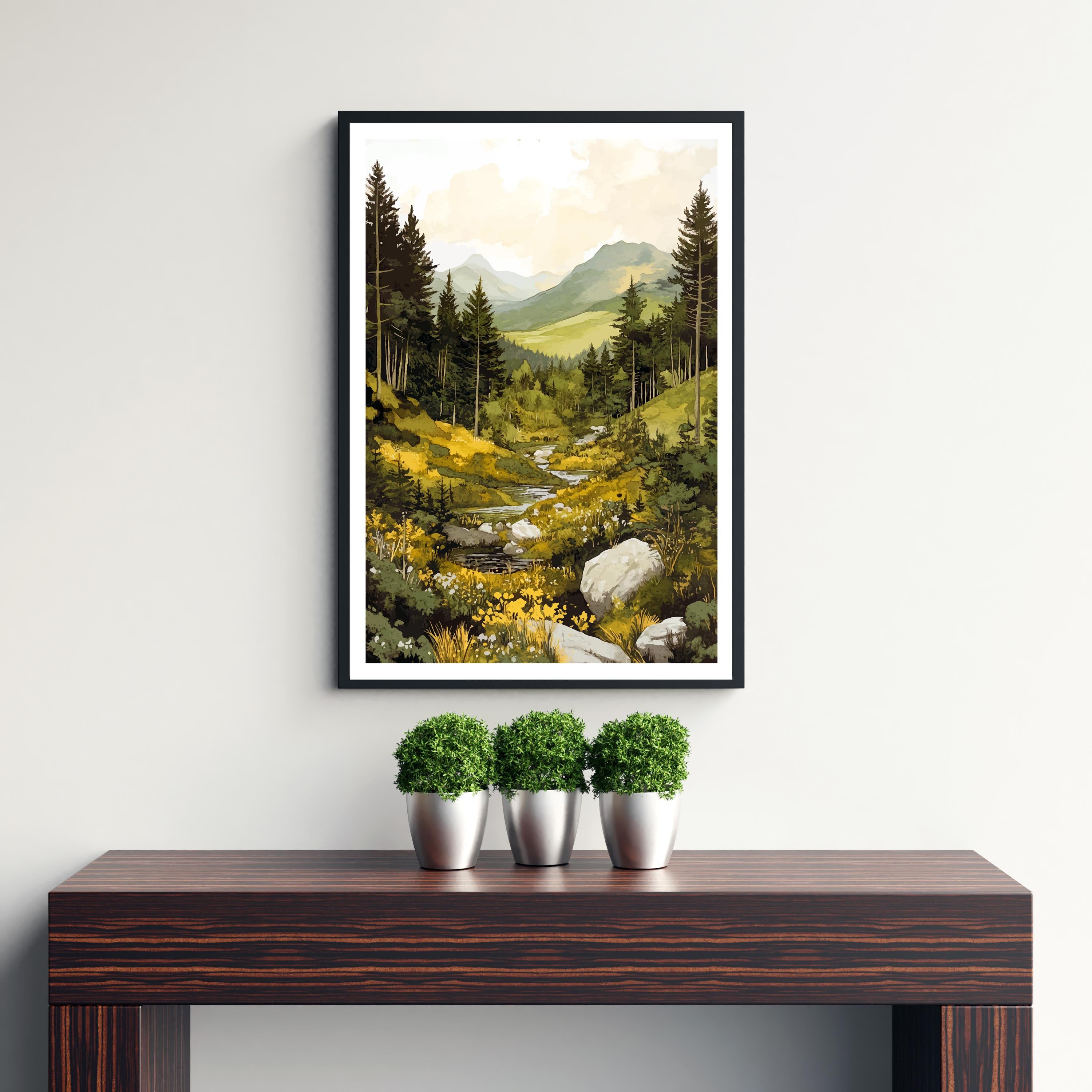 Coed y Brenin Forest Travel Poster