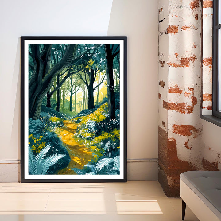 Epping Forest Travel Poster Wall Decor Wall Art Epping Forest Landscape Wall Hanging Home Décor Nature Gift Art Lovers Scenic Print