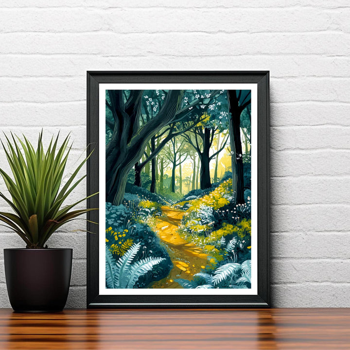 Epping Forest Travel Poster Wall Decor Wall Art Epping Forest Landscape Wall Hanging Home Décor Nature Gift Art Lovers Scenic Print