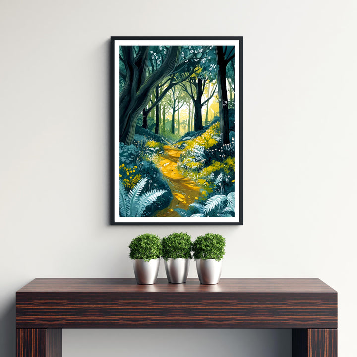 Epping Forest Travel Poster Wall Decor Wall Art Epping Forest Landscape Wall Hanging Home Décor Nature Gift Art Lovers Scenic Print