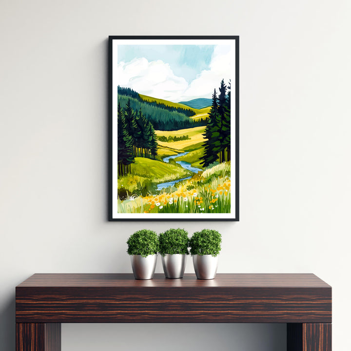 Galloway Forest Travel Poster Wall Decor Wall Art Galloway Forest Landscape Wall Hanging Home Décor Nature Gift Art Lovers Scenic Print