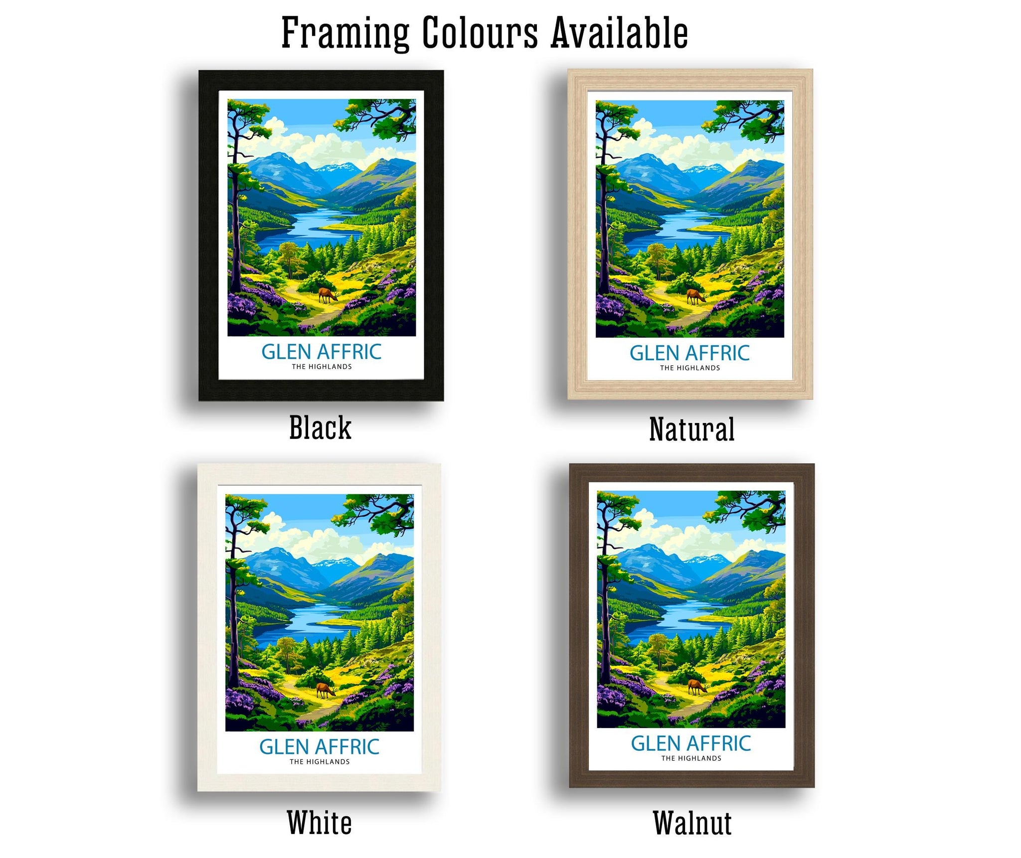 Glen Affric Travel Poster